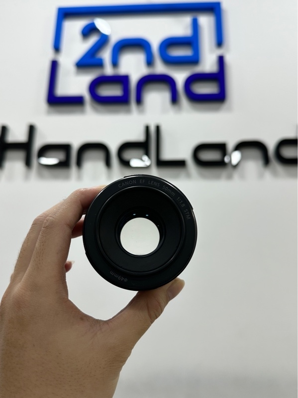 Lens Canon EF 50mm f/1.8 STM - Màu đen - Ngoại hình 97% - Bụi trong, bắt đầu chấm mốc nhỏ xíu - Kèm ngàm chuyển Mount Adapter EF-EOS M