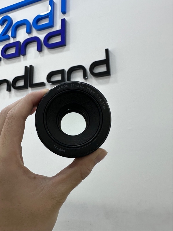 Lens Canon EF 50mm f/1.8 STM - Màu đen - Ngoại hình 97% - Kèm box