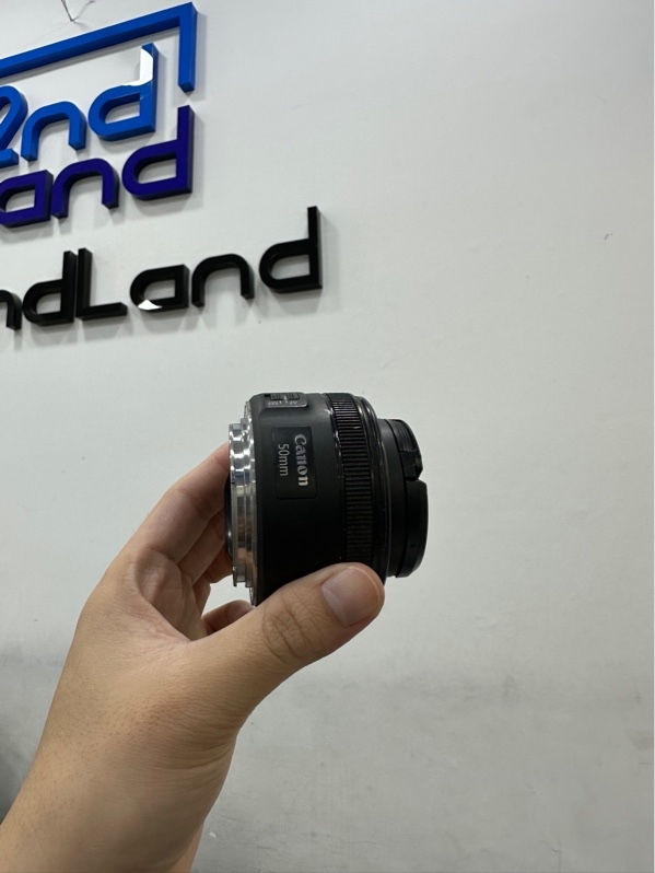 Lens Canon EF 50mm f/1.8 STM - Màu đen - Ngoại hình 97% - Kèm nắp