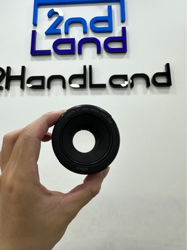 Lens Canon EF 50mm f/1.8 STM - Màu đen - Ngoại hình 97% - Lens bụi trong - Body