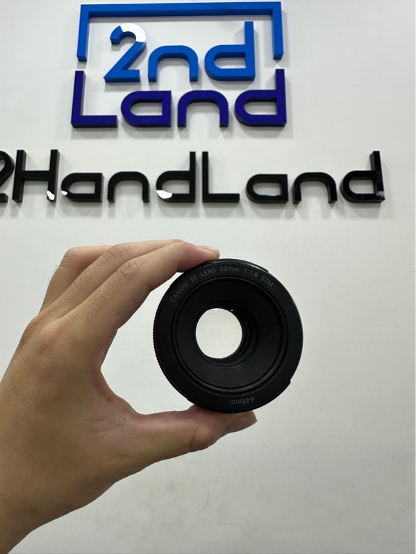 Lens Canon EF 50mm f/1.8 STM - Màu đen - Ngoại hình 98% - Bụi trong nhẹ - Body