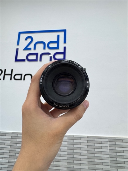 Lens Canon EF 50mm - F1.8 II - Màu đen - Ngoại hình 97% - Xước ống kính - Body 1