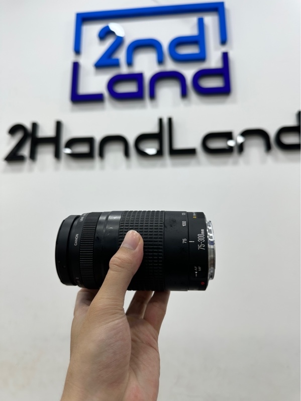 Lens Canon EF 75-300mm 1:4-5.6 II - Màu đen - Ngoại hình 97.5% - Body