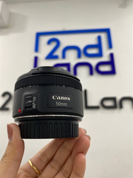 Lens Canon EF lens 50mm 1:1.8 STM - Màu đen - Ngoại hình 98% - Body 1