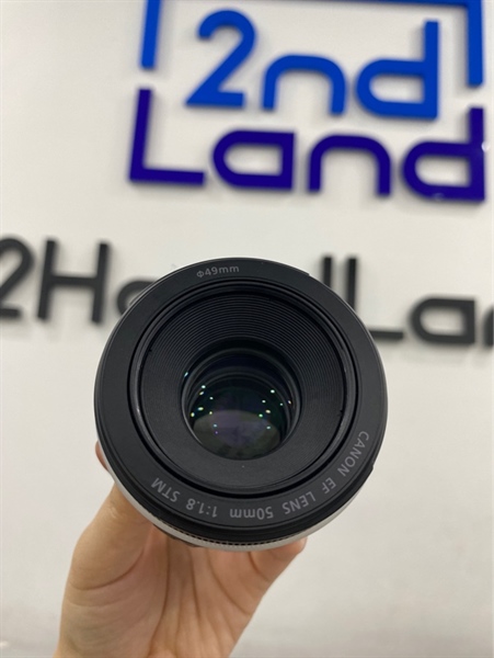 Lens Canon EF lens 50mm 1:1.8 STM - Màu đen - Ngoại hình 98% - Body 3