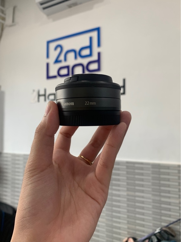 Lens Canon EF-M 22mm 1:2 STM - Màu đen - Ngoại hình:98% - Bụi trong nhẹ - Body