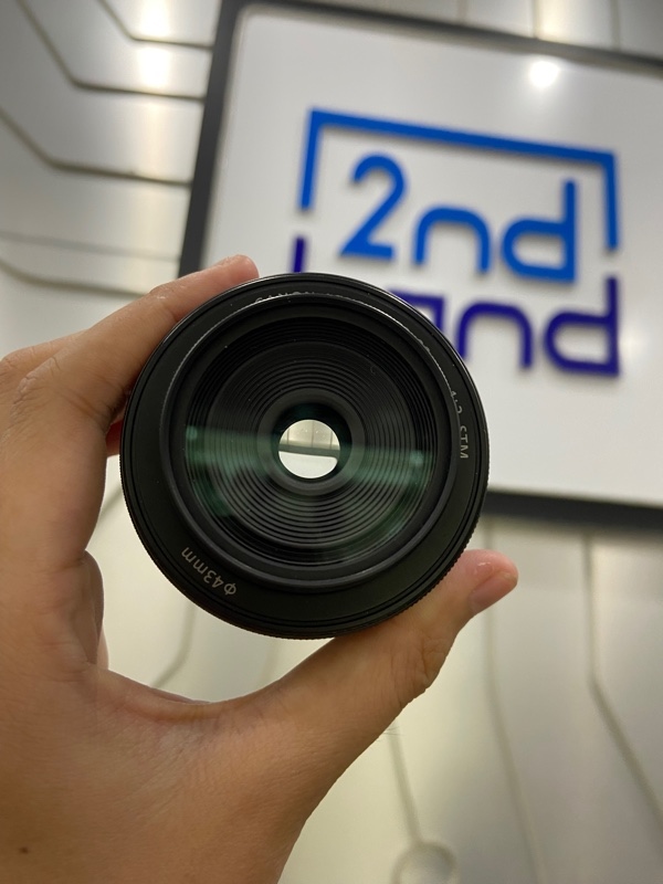 Lens Canon EF-M 22mm 1:2 STM - Màu đen - Ngoại hình: 98% - bụi trong nhẹ - Kèm cap trước sau