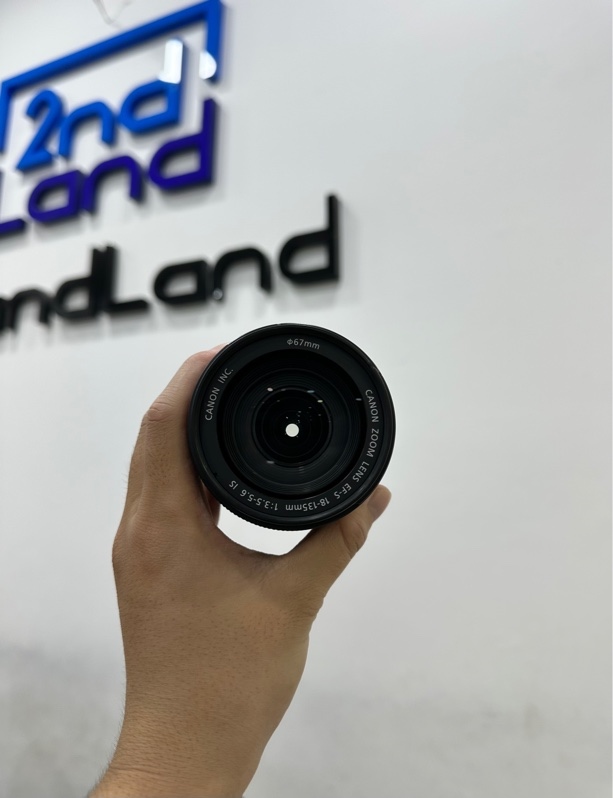 Lens Canon EF-S 18-135mm f/3.5-5.6 IS - Màu đen - Ngoại hình 97% - Kèm nắp đậy