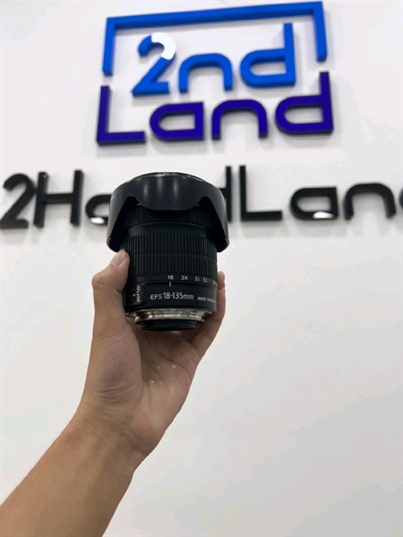 Lens Canon EF-S 18-135mm F/35 - 5.6 IS STM - Màu đen - Ngoại hình 97% - Body 1
