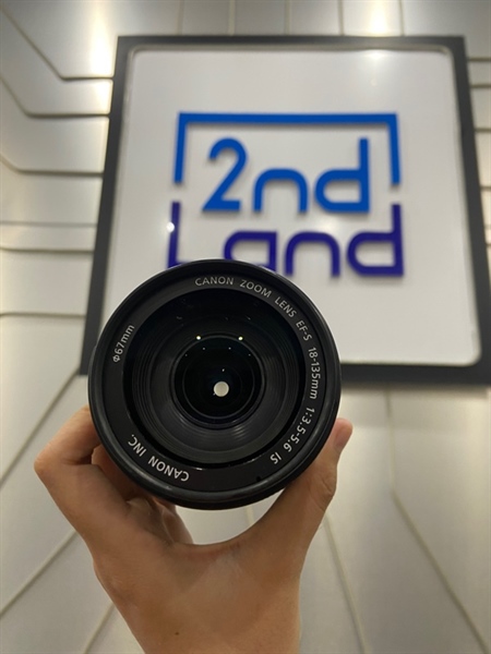 Lens Canon EF-S 18-135mm - Marco 0.45/1.5FT 1:3.5-5.6 IS - Màu đen - Ngoại hình: 98% - Bụi mốc nhẹ - Body