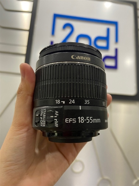 Lens Canon EF-S 18-55mm 1:3.5-5.6 IS II - Màu đen - Ngoại hình: 98% - Mất AF - Body 1