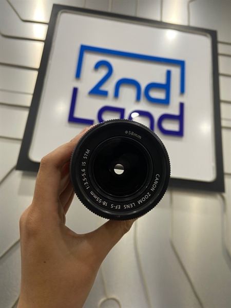 Lens Canon EF-S 18-55mm 1:3.5-5.6 IS STM - Màu đen - Ngoại hình: 98% - Body
