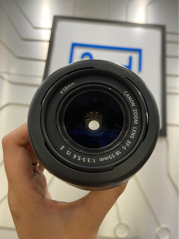 Lens Canon EF-S 18-55mm f/3.5-5.6 IS II - Màu đen - Ngoại hình: 97% - Body