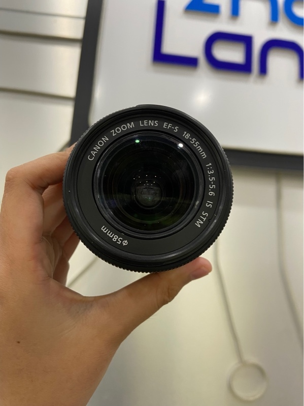 Lens Canon EF-S 18-55mm f/3.5-5.6 IS II STM - Màu đen - Ngoại hình: 97% - Mốc nhẹ - Body