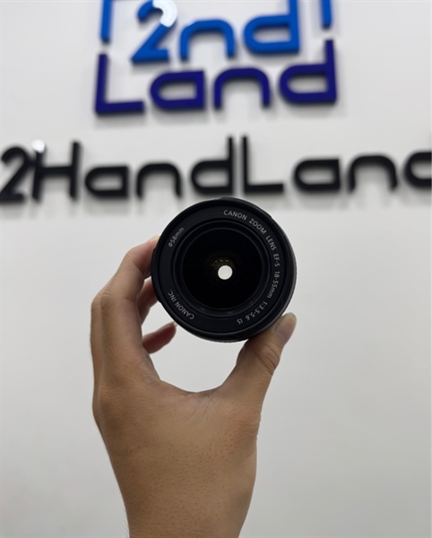 Lens Canon EF-S 18-55mm f/3.5-5.6 IS - Màu đen - Ngoại hình 97% - Body
