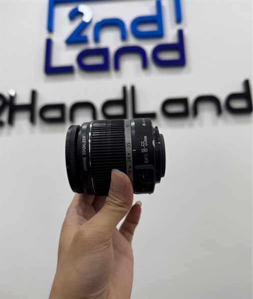 Lens Canon EF-S 18-55mm f/3.5-5.6 IS - Màu đen - Ngoại hình 97% - Body 1