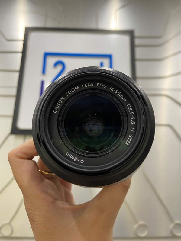 Lens Canon EF-S 18-55mm f/3.5-5.6 IS STM - Màu đen - Ngoại hình: 97% - Body