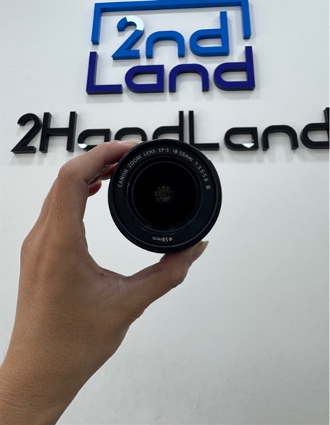 Lens Canon EF-S 18-55mm F3.5-5.6 III - Màu đen - Ngoại hình 97% - Body