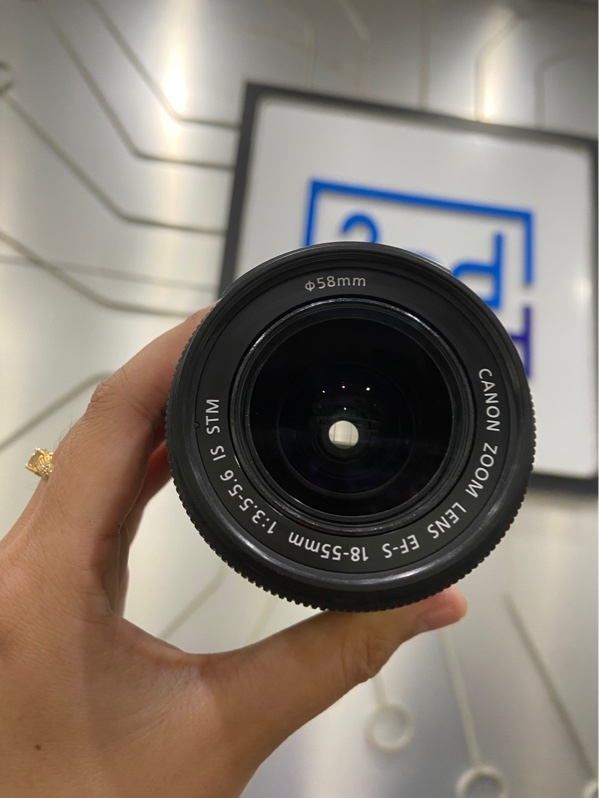 Lens Canon EF-S 18-55mm IS STM - Màu đen - Ngoại hình: 97% - Body