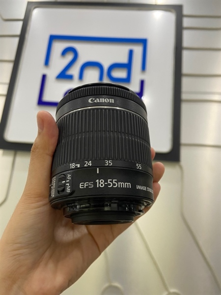 Lens Canon EF-S 18-55mm IS STM - Màu đen - Ngoại hình: 97% - Đủ phụ kiện 1