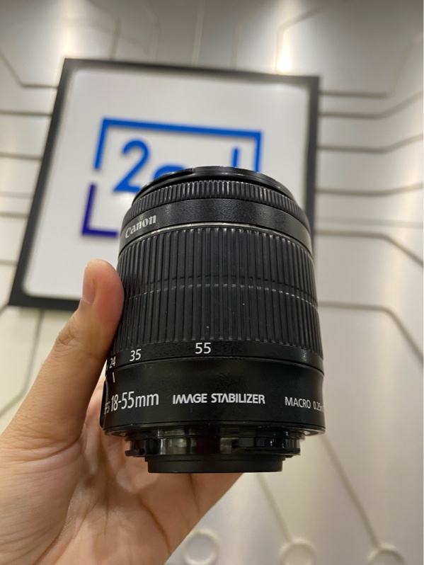 Lens Canon EF-S 18-55mm STM - Màu đen - Ngoại hình: 97% - Body