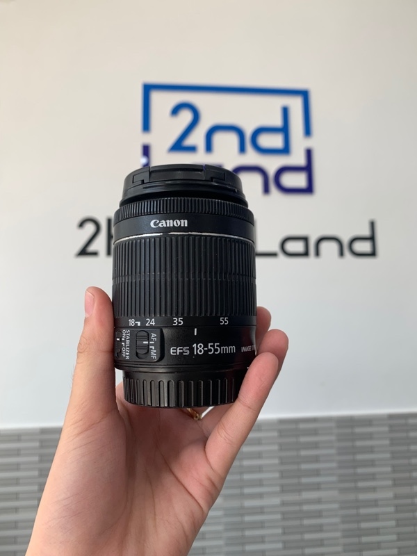 Lens Canon EF-S - 18-55mm STM - Màu đen - Ngoại hình: 98% - Body
