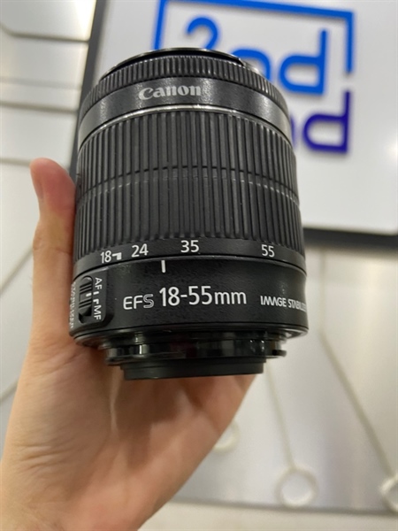 Lens Canon EF-S 18-55mm stm - Màu đen - Ngoại hình: 98% - Body 1