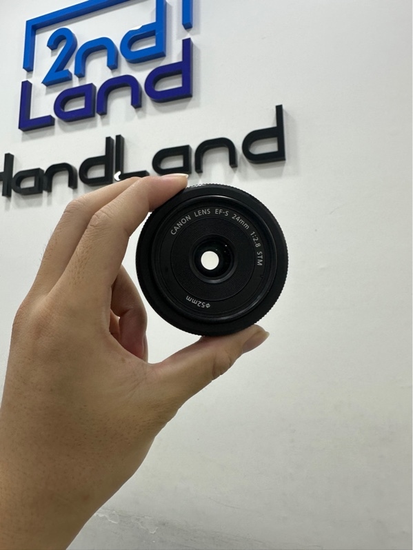 Lens Canon EF-S 24mm 1:2.8 STM - Màu đen - Ngoại hình 98% - Body