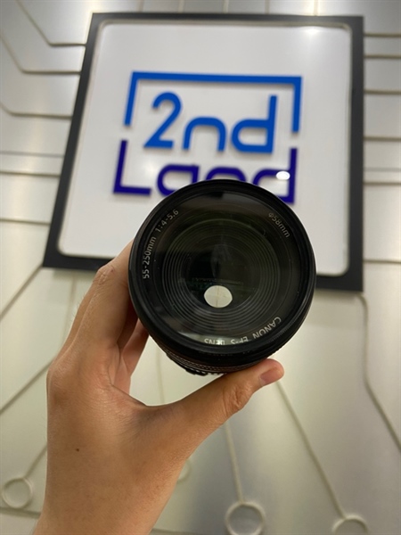 Lens Canon EF-S 55-250mm 1.4-5.6 - Màu đen - Ngoại hình: 97% - Body