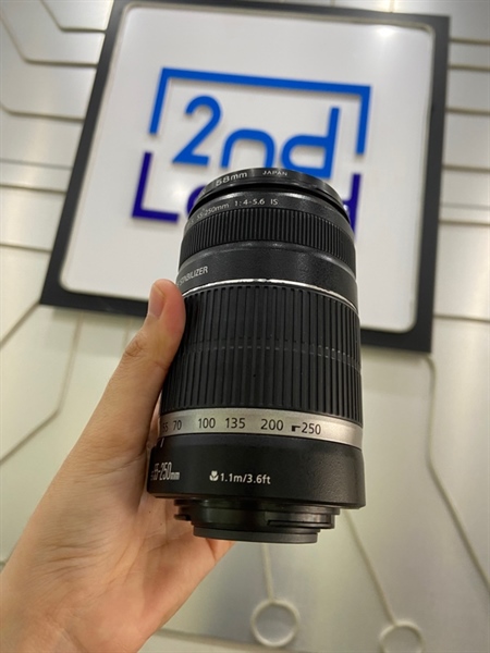 Lens Canon EF-S 55-250mm 1.4-5.6 - Màu đen - Ngoại hình: 97% - Body 1