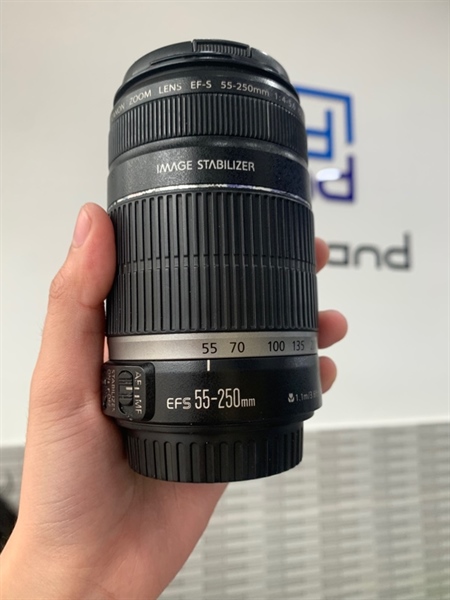 Lens Canon EF-S 55-250mm - F4-5.6 IS - Màu đen - Ngoại hình: 97% - Body