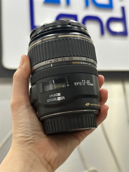 Lens canon EFS 17-85mm 1:4 - 5.6 is usm - Đen - Ngoại hình: 97% - bụi nhẹ