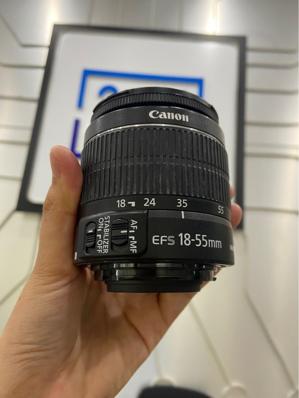Lens Canon EFS 18-55mm - 1:3.5-5.6 IS II - Màu đen - Ngoại hình: 98% - Body