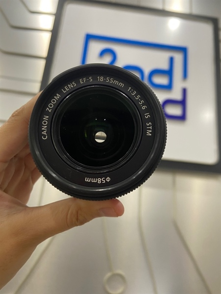 Lens Canon EFS 18-55mm 1:3.5-5.6 IS STM - Màu đen - Ngoại hình: 97% - Body