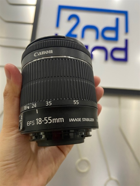 Lens Canon EFS 18-55mm 1:3.5-5.6 IS STM - Màu đen - Ngoại hình: 97% - Body 1