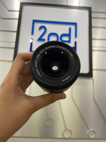 Lens Canon EFS 18-55mm 1:3.5-5.6 IS STM - Màu đen - Ngoại hình: 98% - Body