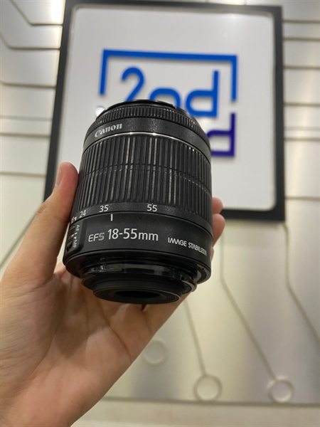 Lens Canon EFS 18-55mm 1:3.5-5.6 IS STM - Màu đen - Ngoại hình: 98% - Body 1