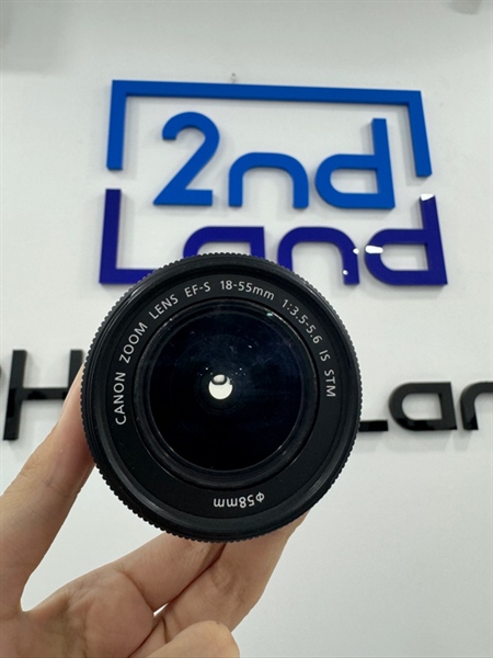 Lens Canon EFS 18-55mm - Màu đen - Image Stabilizer - Macro 0.25m/0.8ft - 1:3.5-5.6 IS STM - Ngoại hình 97%