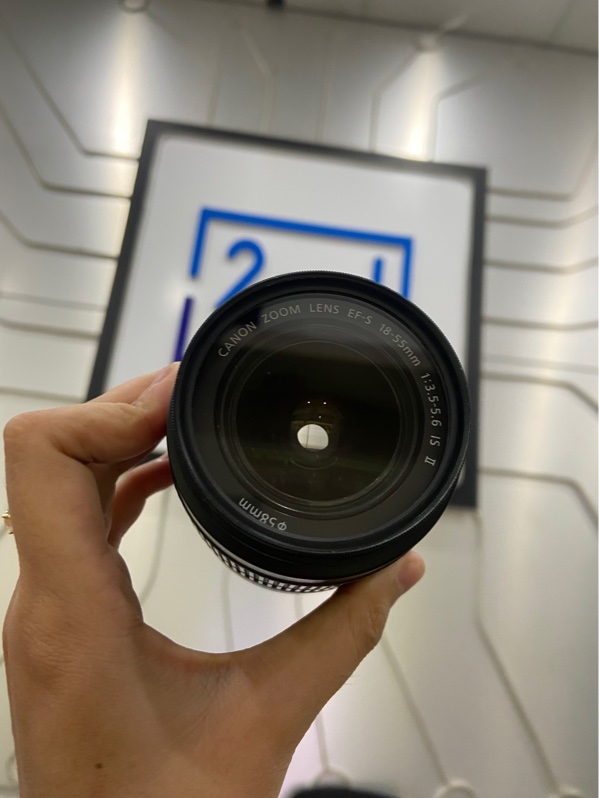 Lens Canon Kit EFS 18-55mm 0.25m/0.8ft - Màu đen - Ngoại hình: 98% - Body