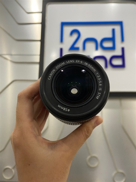 Lens Canon Kit EFS 18-55mm - 1:3.5-5.6 IS STM - Màu đen - Ngoại hình: 98% - Body