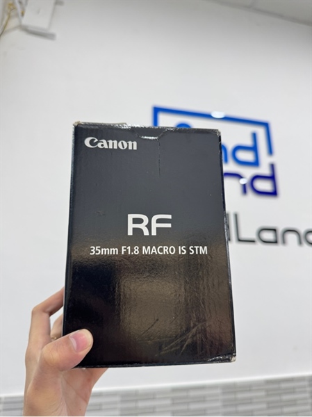 Lens Canon RF - 35mm - F1.8 macro IS STM - Màu đen - Ngoại hình 98% - Box