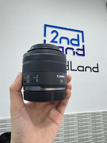 Lens Canon RF - 35mm - F1.8 macro IS STM - Màu đen - Ngoại hình 98% - Box 1