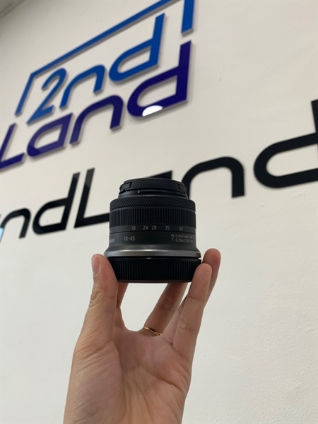 Lens Canon RF-S 18-45mm - F/4.5-6.3 IS STM - Lens kit cho canon R50 - Màu đen - Ngoại hình: 98% - Body