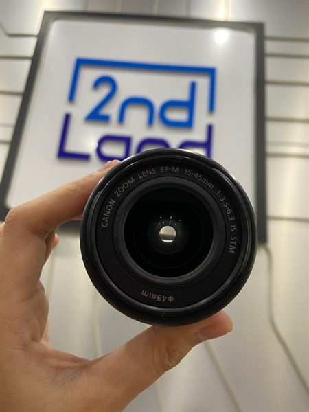 Lens Canon Zoom EF-M 15-45mm 1:3.5-6.3 IS - Màu đen - Ngoại hình: 98% - Body