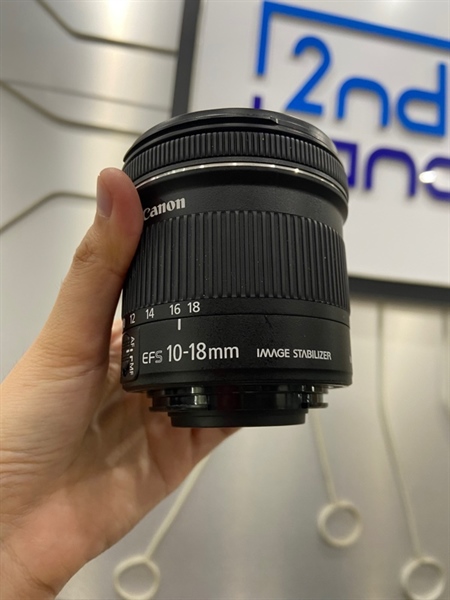 Lens Canon Zoom EF-S 10-18mm 1:4.5-5.6 IS STM - Màu đen - Ngoại hình: 98% - Body 1
