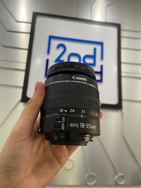 Lens Canon Zoom EF-S 18-55mm 1:3.5-5.6 III - Màu đen - Ngoại hình: 98% - Body 1