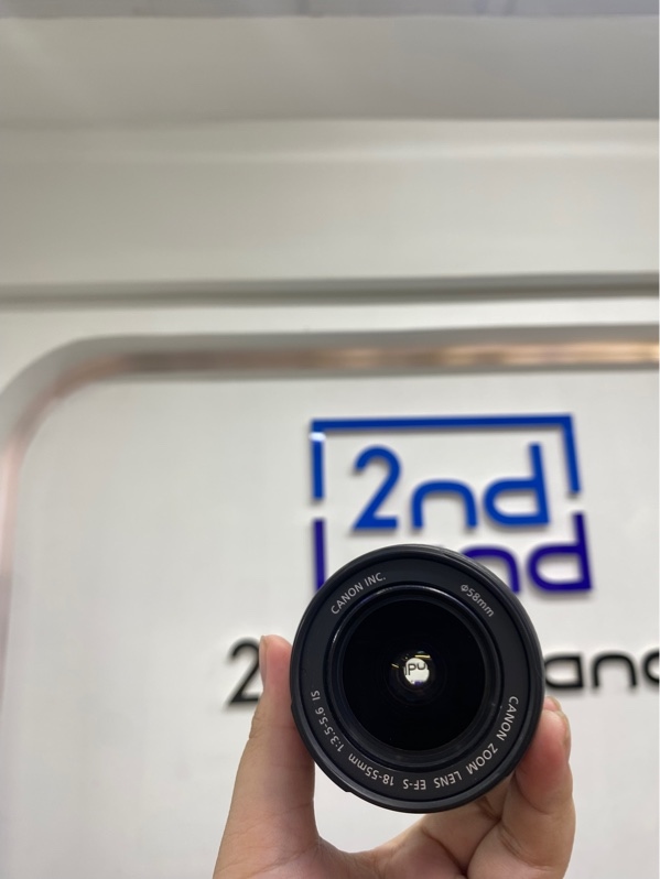 Lens Canon Zoom ef-s 18-55mm 1:3.5-5.6 is - Màu đen - Ngoại hình 97% - Body