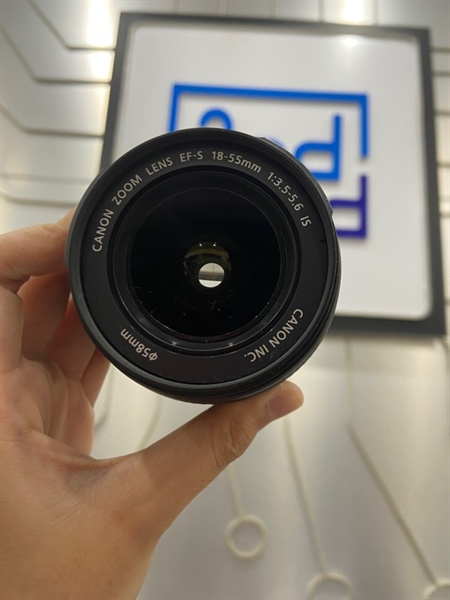 Lens Canon Zoom EF-S 18-55mm 1:3.5-5.6 IS - Màu đen - Ngoại hình: 98% - Body
