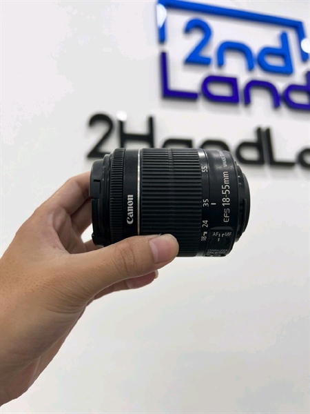 Lens Canon Zoom EF-S 18 55mm 1:3.5-5.6 IS STM - Màu đen - Ngoại hình 97% - Body 1