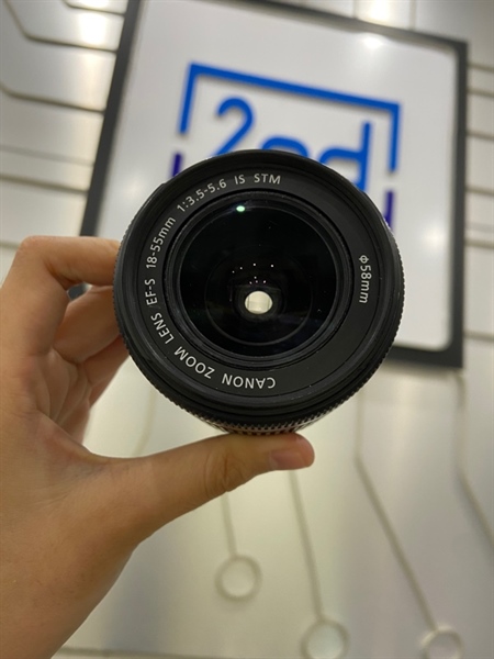 Lens Canon Zoom EF-S 18-55mm 1:3.5-5.6 IS STM - Màu đen - Ngoại hình: 98% - Mốc nhẹ - Body